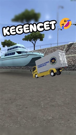 BISAKAH TRUK MENDORONG KAPAL LAUT 🤨#bussid #truk #bus