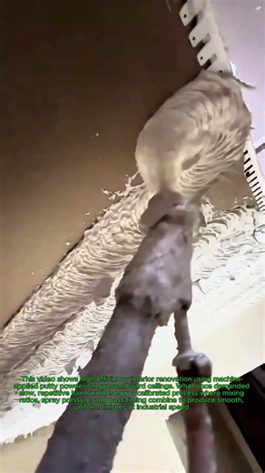 High-Efficiency Interior Renovation: Machine-Applied Putty Powder: Automatic Plastering Technology