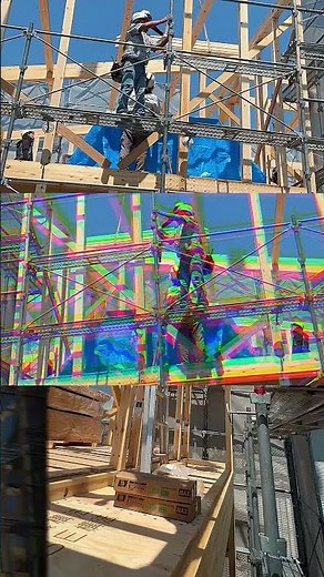 木造建築の頂点へ！職人たちが魅せる圧巻の棟上げ【滋賀のSE構法耐震住宅専門店楠亀工務店】#楠亀工務店 #se構法 #滋賀県 #耐震住宅 #新築 #棟上
