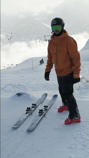 How to Slide a Kinked Rail on Skis | #shorts