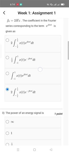 Principles of Communication Systems - I WEEK 1 KEY NPTEL 2026