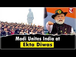PM Modi Leads Ekta Pledge at Statue of Unity | Honours Sardar Patel on Rashtriya Ekta Diwas
