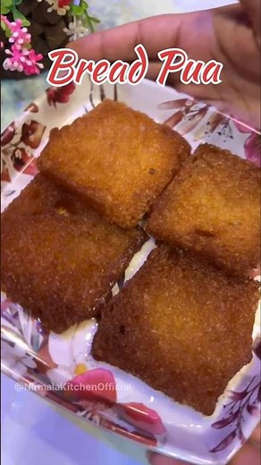Bread Pua | Instant Bread Sweet Recipe | Bread Pua Without Maida | Easy Sweet Recipe | Bread Recipe