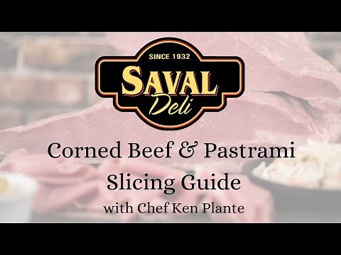 Saval Deli Corned Beef & Pastrami Slicing Guide