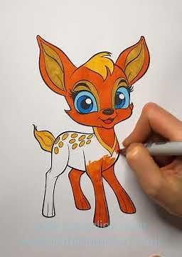 Colouring🎨 Bambi the Deer 🦌 | 17