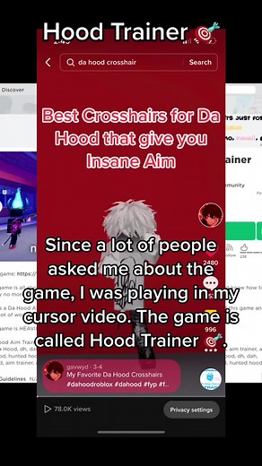 How to get Better Aim in Da Hood 🎯#tutorial #dahood #dahoodroblox #fyp #fypシ #roblox #blowthisup #like #aim #tutorials crosshair vid—> @gavwyd