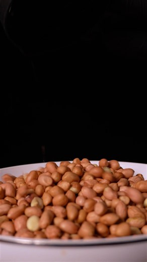 I tried frying peanuts