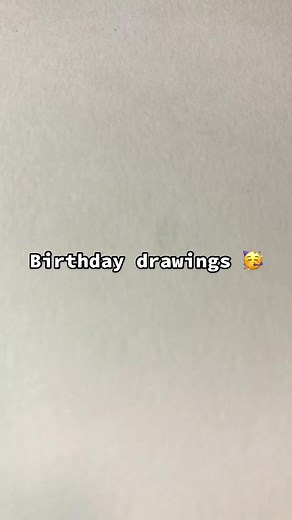 🥳 birthday drawings!! #birthday #happybirthday #drawings #sketchbook #cute #sketch #art #artist