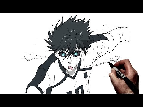 How To Draw Itoshi Rin Flow | Step By Step | Blue Lock