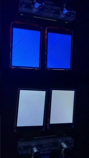4x TFT LCD Module — Simultaneous Aging Test | Color & Sync Verification