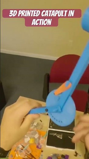 3D-Printed Catapult in Action
