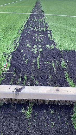 Rubber Crumb Brushing for Artificial Grass Maintenance