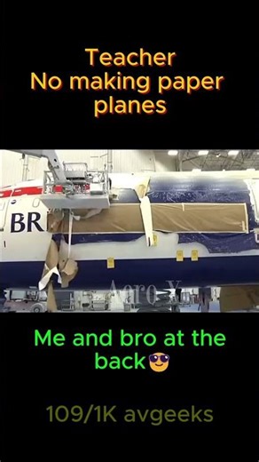 when the teacher said no making paper airplane #meme #aeroplane #aviation