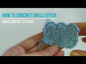 How to crochet shell stitch - 5 double crochet shell pattern: guide for beginners