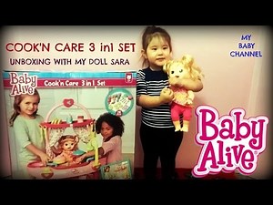 BABY ALIVE - COOK'N CARE 3 in 1 SET UNBOXING