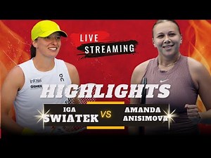 Iga Swiatek vs Amanda Anisimova | 2025 US OPEN| WTA Match Highlights