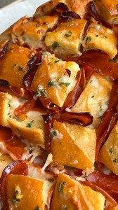 Pepperoni and cheese stuffed garlic bread #GarlicBread #GameDayEats #gamedayfood #easyrecipe #appetizers | Bad Batch Baking by Mallory Austin