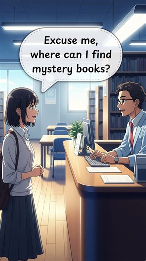 Borrowing Books at the Library 📖🍂 LinguaListen #speakingeveryday #speakconfidentenglish