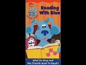 Opening to Blue's Clues Reading With Blue 2002 VHS