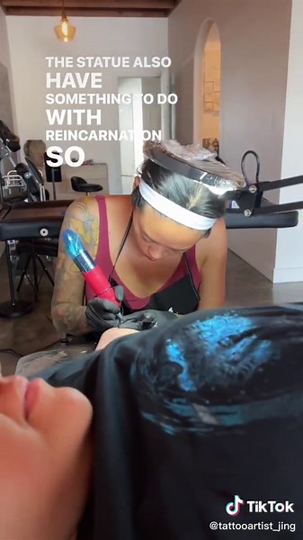 Meaningful Cheetah Tattoo with Reincarnation Symbolism