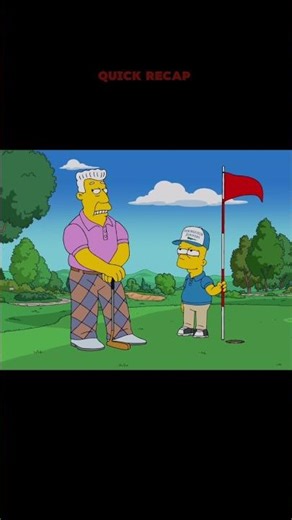 Bart becomes the successful golf caddy #1080p #thesimpsons #golf #trend #short