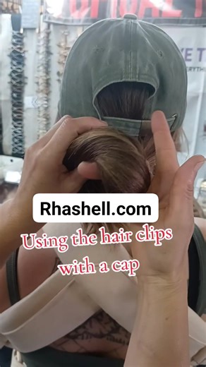 When Momma wants to keep her hair under a baseball cap while using a flexi. She has beautiful, thick hair. I am using a size extra large. Throw your #clawclip away. Lilla Rose By Rhashell | Rhashell Romans | Facebook
