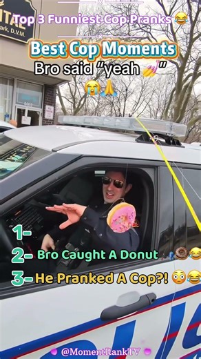 Top 3 Funniest Cop Prank Moments 😂🚨 (You Won’t Believe #1)#funny #top3