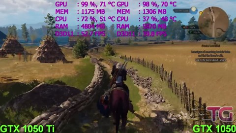 GTX 1050 vs GTX 1050 Ti Test in 7 Games