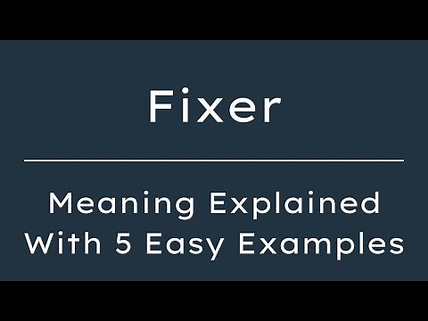 What Does Fixer Mean? Fixer Meaning in English With 5 Example Sentences