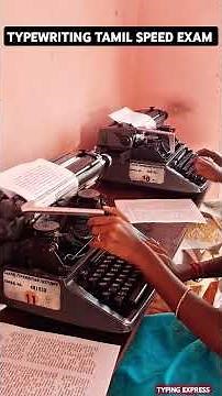 Typewriting Tamil Speed Exam #type Speed #exam Typewriting