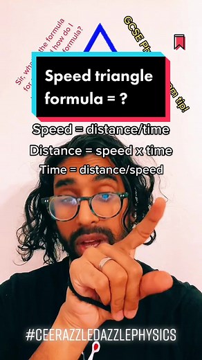Speed Triangle Formula Explained for GCSE Physics