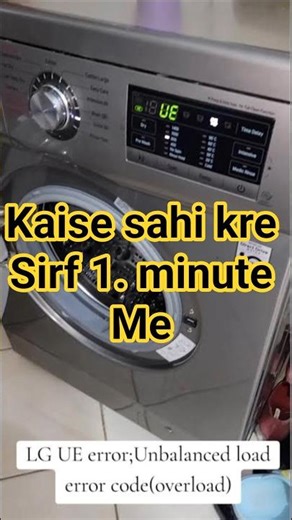 UE error code solved/LG top loading washing machine unbalanced/LG washing machine error code UE