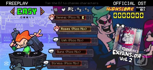 Roses (Pico mix) EASY MODE-FNF MOBILE USA @RE-ARTU-KING