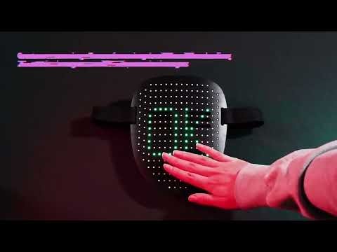 LED Mask with Gesture Sensing 👻 Light Up Face Transforming Halloween Mask | Costume Party Mask