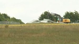Crews level rest of Georgia Guidestones after damage from explosive device