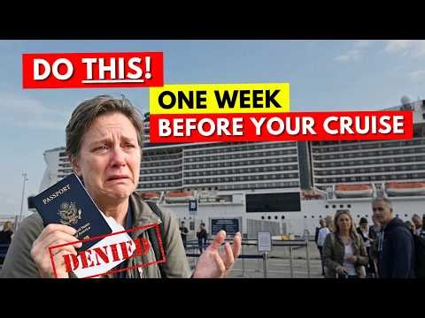 7 Days Before Your Cruise… Do NOT Forget This