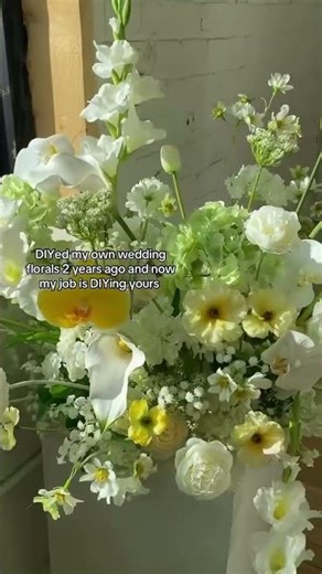 DIY wedding florals turned florist