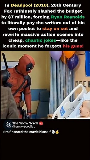 Ryan Reynolds PAID to Save Deadpool 🤯 #marvel #deadpool #shorts