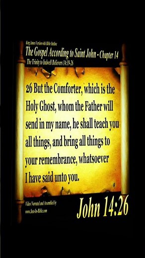 John 14:26 - Number 88 Most Popular Bible Verse