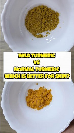 😱 Wild Turmeric vs Normal Turmeric| Benefits of Wild Turmeric For Skin #skincaretips #shortsfeed