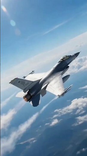 F-16 Fighter Jet Soaring Through the Sky 🚀 | Cinematic 4K Animation #viral #viralvideo #trending