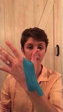 Kinesio Taping for thumb (CMC joint) pain and arthritis -alternate method