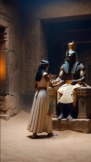 Egyptian queen finding king 👑 inside pyramid #pyramidsofegypt #midjourney #history #ancientegypt