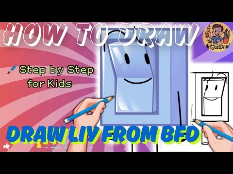 How to Draw Liy from BFDI Step by Step Drawing