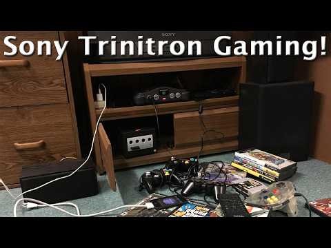My game consoles at the Retro Sony CRT TV Setup!