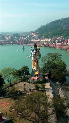 Massive Shiv Idol from Sky 🕉️ | Mahadev Drone Cinematic