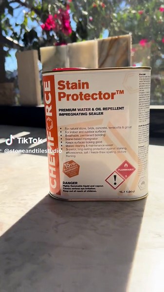 Today let's talk about sealing marble. Sealing marble is like giving it a shield! 🛡️ Marble is like a sponge, so it easily absorbs spills and stains. But when you seal it, you're basically putting a protective barrier on top. Here's how you do it: Clean it up: Before sealing, make sure your marble is squeaky clean. Just use a gentle cleaner and wipe it dry. Pick the right sealer: We recommend sealers from our partners @chemforce Spread it out: Pour a bit of sealer on your marble and spread it a