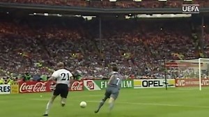4.1K views · 29 reactions | So close yet so far. England came very close to bringing football home and reaching the final of the European Championship in 1996. Anderton and Gazza agonisingly missed two great golden goal moments that would have dispatched old foes Germany who went on to win the semi-final on penalties. | 3Retro | Facebook