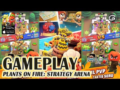 Plants on Fire: Strategy Arena Gameplay - Mobile Game (Android)