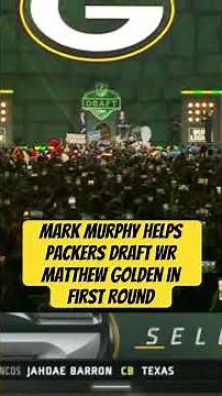 Mark Murphy helps packers draft wr Matthew Golden in first round #nfl #gopackgo